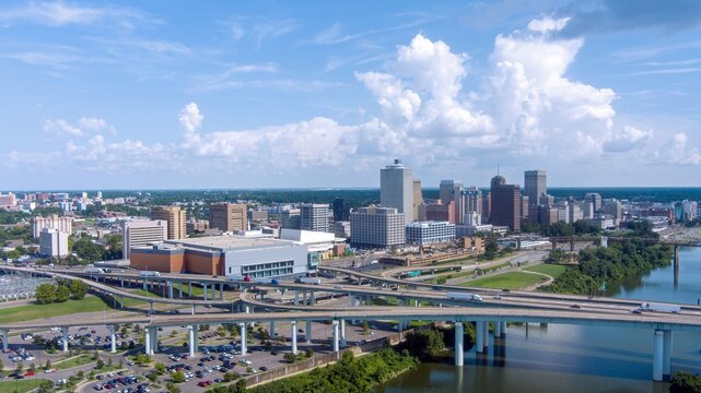 Aerial view of Memphis, Tennessee
