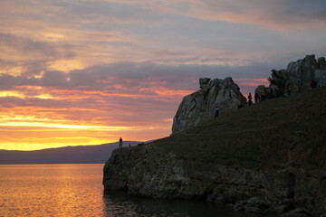 The fiery sky of Olkhon sunsets