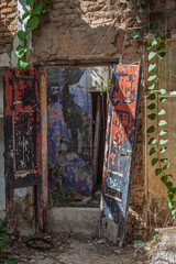 graffiti on the wall