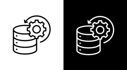 Disaster Recovery  White Icon Set Design