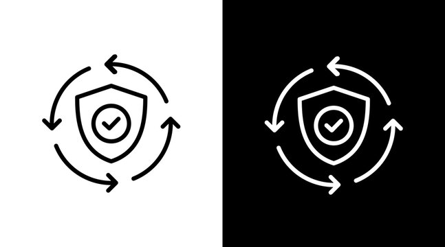 Resilience  White Icon Set Design