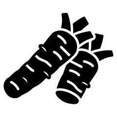 wasabi vector icon. Vegetable icon solid style. perfect use for logo, presentation, website, and more. modern icon design glyph style