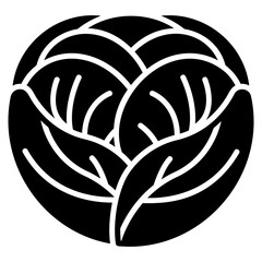 cabbage vector icon. Vegetable icon solid style. perfect use for logo, presentation, website, and more. modern icon design glyph style