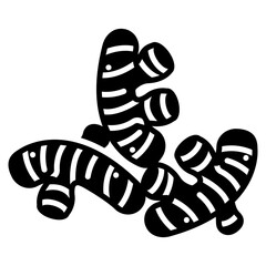 ginger vector icon. Vegetable icon solid style. perfect use for logo, presentation, website, and more. modern icon design glyph style