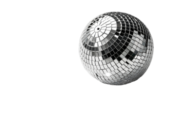 Mirror Disco Ball with Reflecting Light Patterns