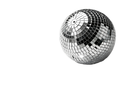 Mirror Disco Ball with Reflecting Light Patterns