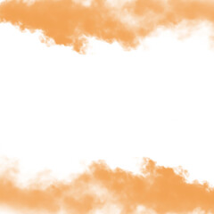Naklejka premium Orange smoke frame for text or product placement