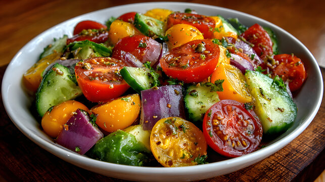 Fresh vegetable salad