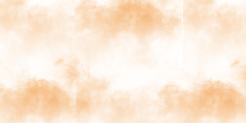 Seamless abstract peach color cloud texture on transparent background pattern