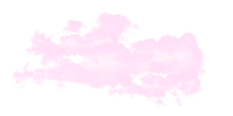 Pink cloud, a soft and dreamy watercolor element