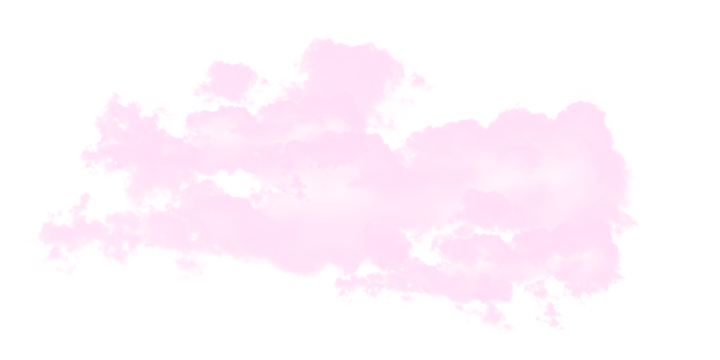 Pink cloud, a soft and dreamy watercolor element