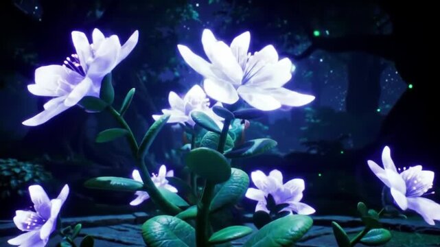 The Violet Night Bloom: A Spirit Herb's Nocturnal Revelation