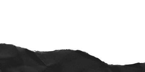 Monochrome low poly mountain range illustration