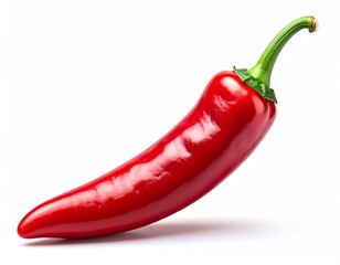 Red chili pepper with transparent background