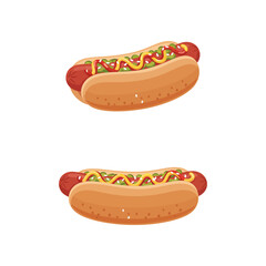 Delicious Hotdog in a Fresh Bun with Tasty Toppings