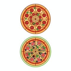 Delicious Pizza with Fresh Toppings and Melted Cheese
