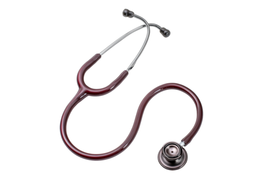 Medical stethoscope isolated on transparent background - Powered by Adobe