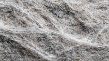 Obraz premium A close up view of tangled white and gray fibers creating a textured abstract background image