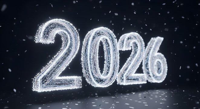 Get ready for a bright future with this dynamic 2026 countdown, perfect for New Year's celebrations and forward-looking business presentations