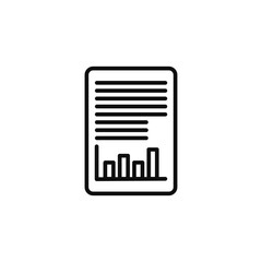 Chart line icon showing business growth, progress, and data analysis. Perfect for finance, analytics, marketing, success, and performance concepts in web, app, and presentation designs.