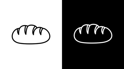 Bread  White Icon Set Design