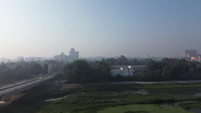4K Drone Footage of Golghar Patna | Aerial View of Historic Granary and Heritage Monument in Bihar, India