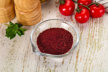 Natural organic Sumah powder for culinary