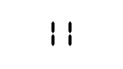 fifteen second countdown timer animation, 15 to 0 seconds countdown
