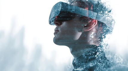 Immersive VR experience opening new digital worlds for gaming and business innovation with cutting edge technology and stunning visuals