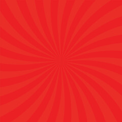 Abstract sunburst background red rays illustration