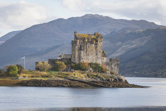 stalker castle in fron of lake