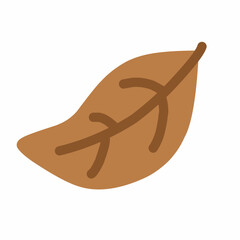 Bay Leaf in Flat Hand-Drawn Style for Cooking Design