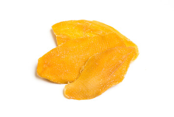 dried mango on a white background
