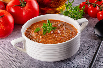 Gazpacho - cold Spanish tomato soup