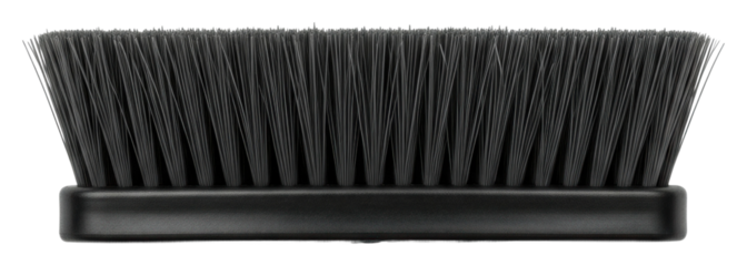 Brush cleaning technique workshop instructional content isolated on transparent background
