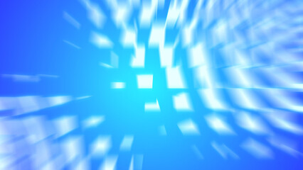 Abstract creative glowing glare light on gradient blue background illustration.