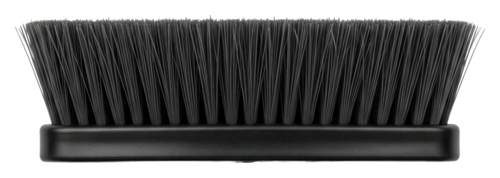 Brush cleaning technique workshop instructional content isolated on transparent background