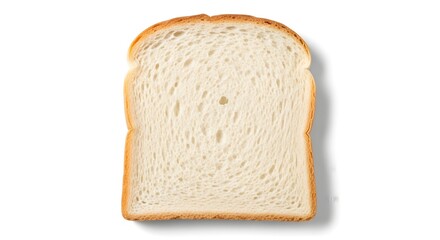 Closeup of a slice of bread, showcasing its texture