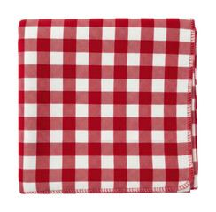 Picnic preparation action red checkered tablecloth nature isolated on transparent background