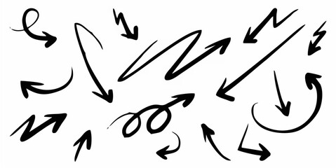 Hand Drawn Arrow Icons - Dive...