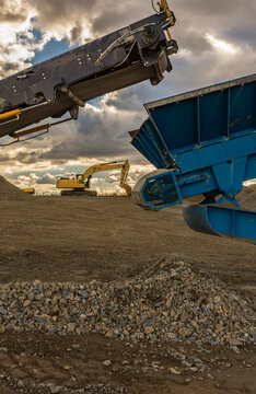 Heavy machinery for the construction