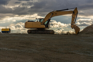 Heavy machinery for the construction