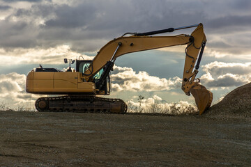 Heavy machinery for the construction