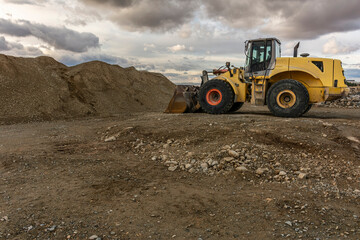 Heavy machinery for the construction