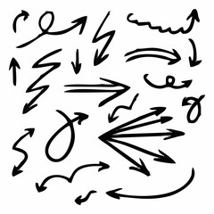 Watercolor Doodle Arrow Set.eps