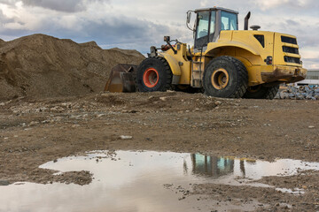 Heavy machinery for the construction