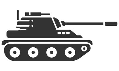 Fototapeta premium Tank icon simple design vector illustration