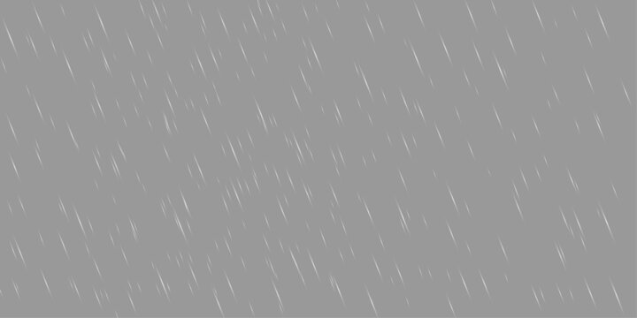 Realistic rain drops, rainfall and snowfall on transparent background with natural wet water effect, misty drizzle and heavy rain atmosphere creating dynamic outdoor snow falling weather scene