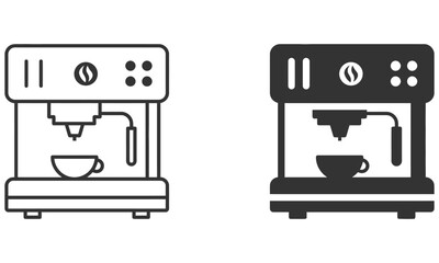 Coffee machine icon vector illustration