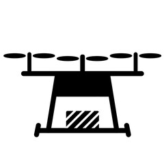 ドローンのシルエットイラスト